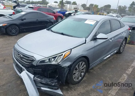 2015 Hyundai Sonata Sport z USA, uszkodzony, nr VIN 5NPE34AF6FH243590
